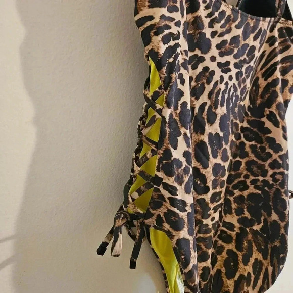 Bar III Lace Up Bathing Suit - Picture 3 of 8